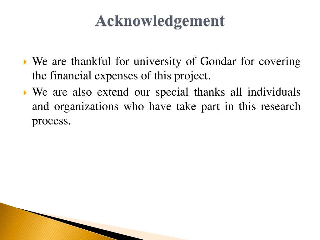 we are thankful for university of gondar