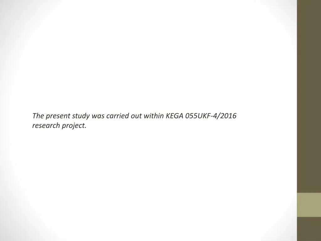 the present study was carried out within kega