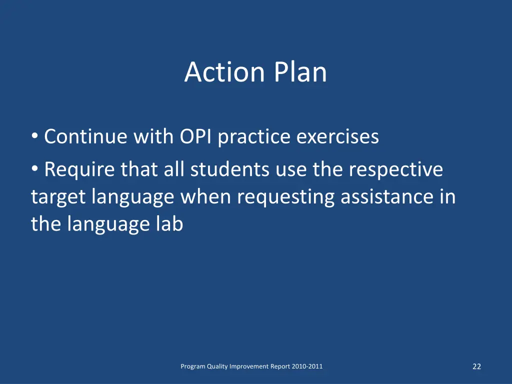 action plan
