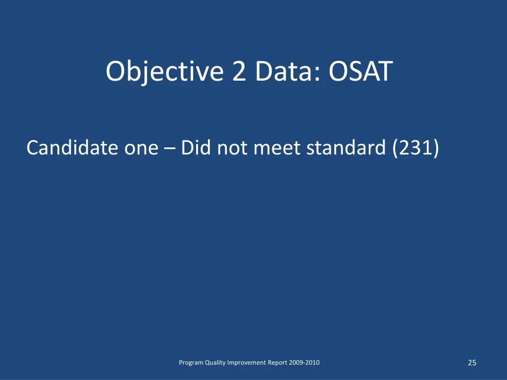 objective 2 data osat 1