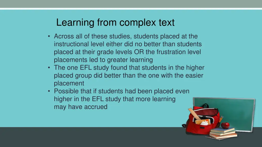 learning from complex text