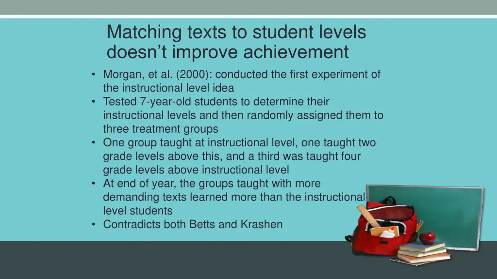 matching texts to student levels doesn t improve 4