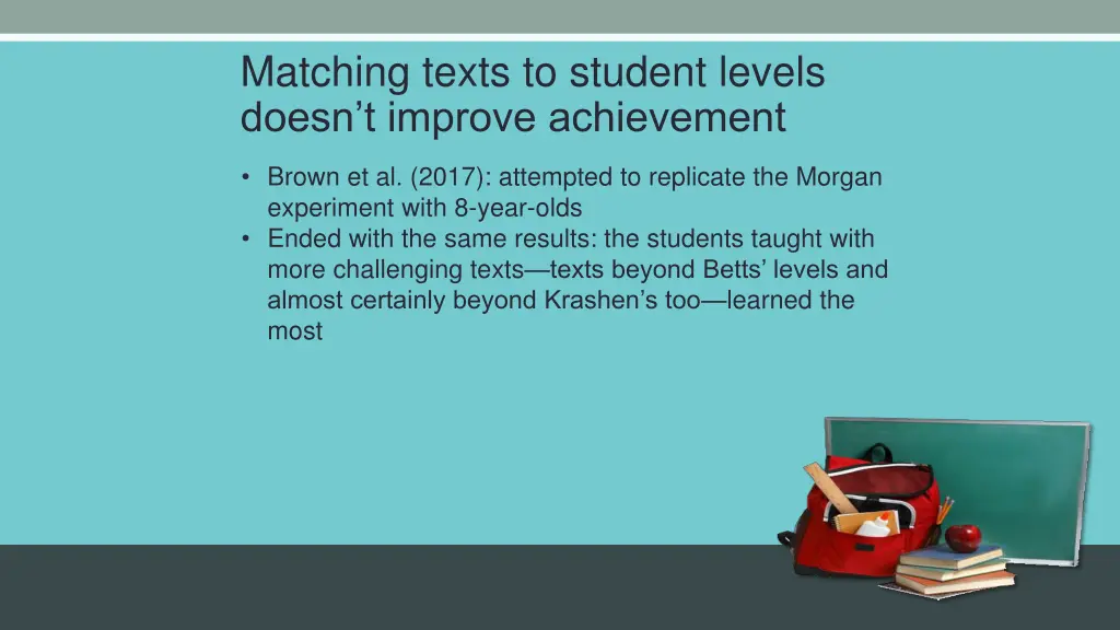 matching texts to student levels doesn t improve 5