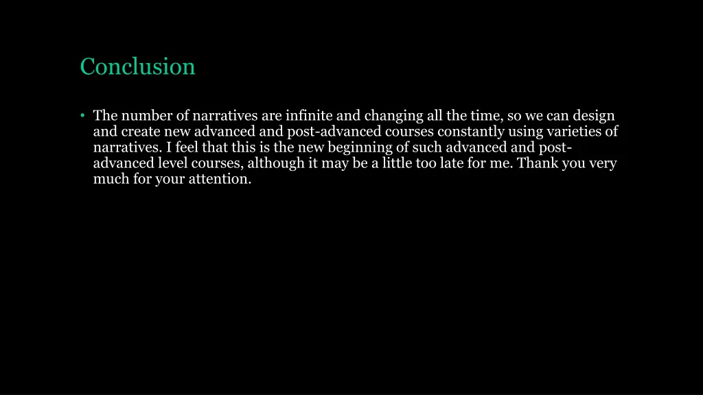 conclusion