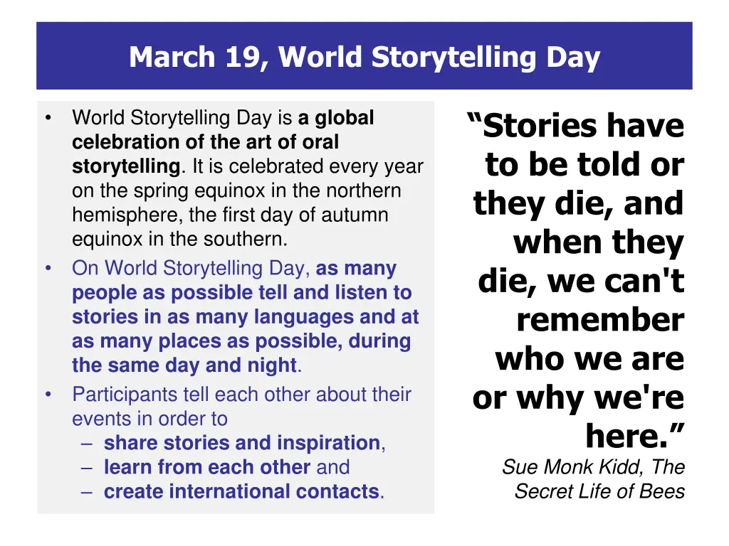 march 19 world storytelling day