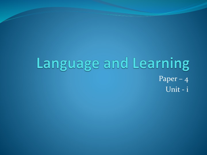 paper 4 unit i