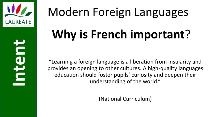 modern foreign languages
