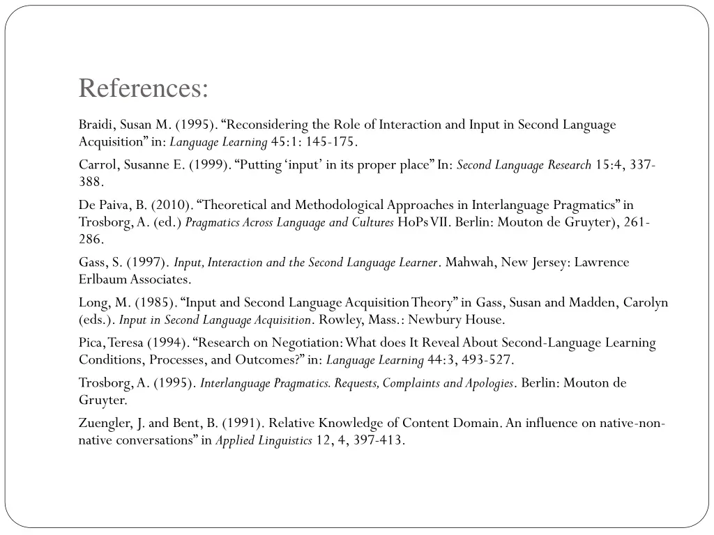 references