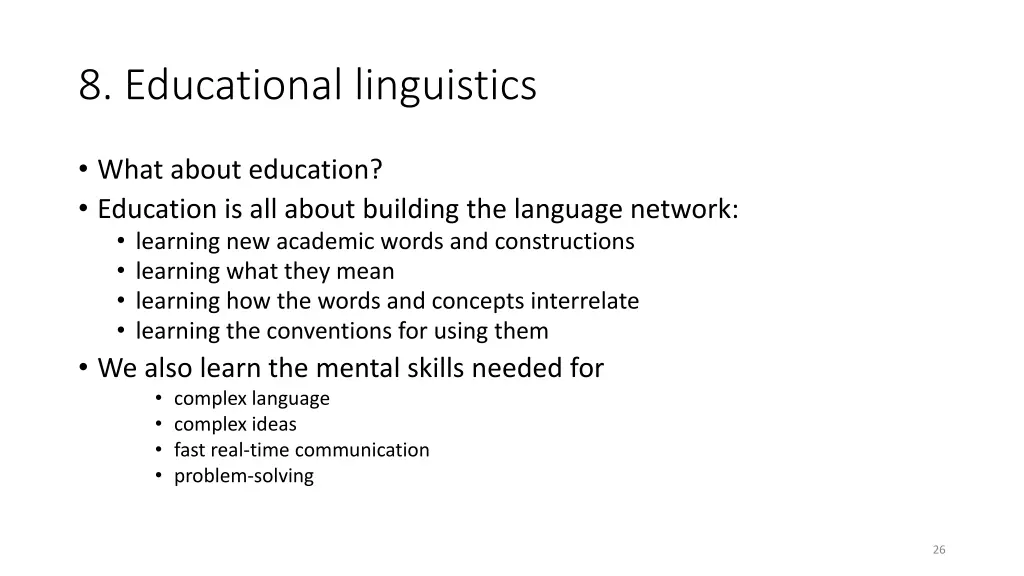 8 educational linguistics