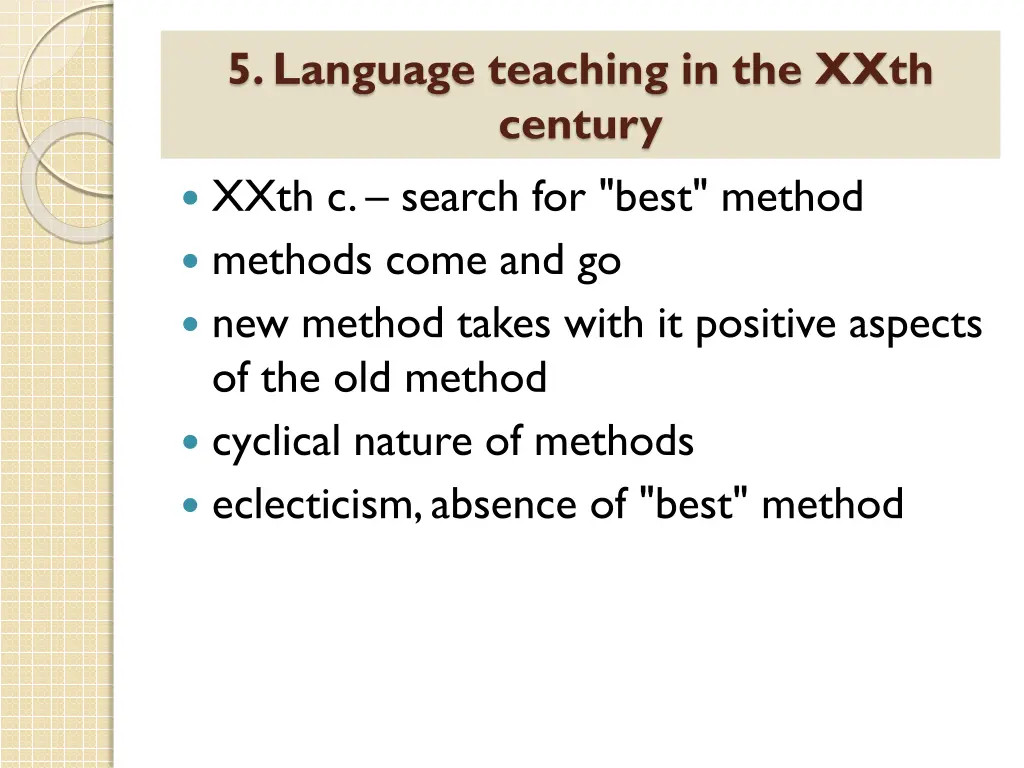 5 language teaching in the xxth century