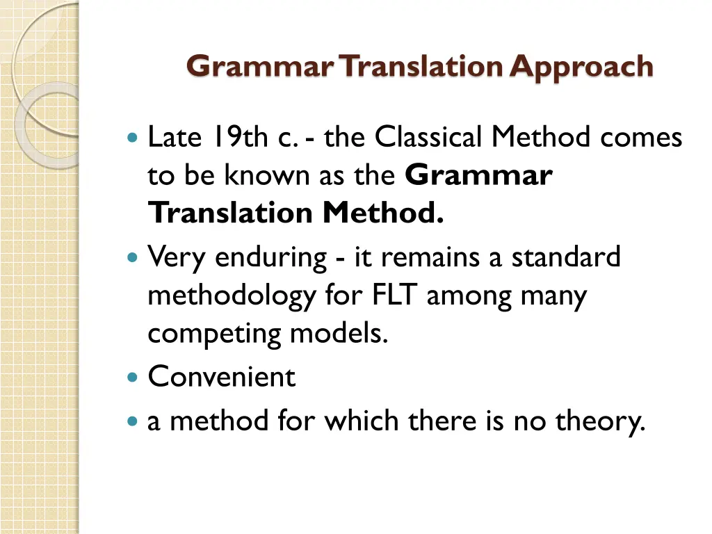 grammar translation approach