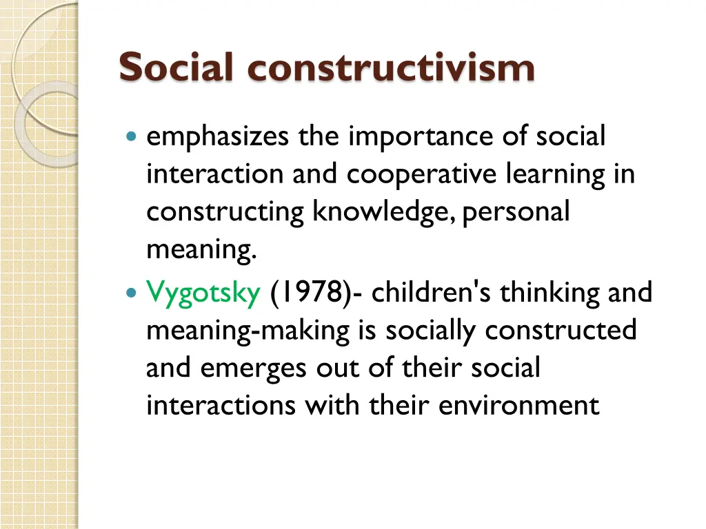 social constructivism