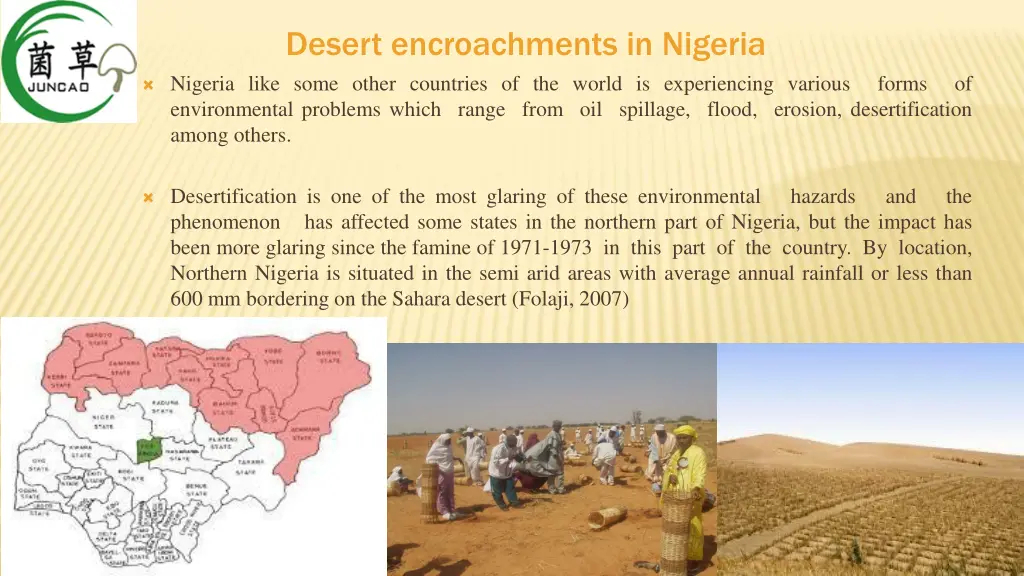 desert encroachments in nigeria