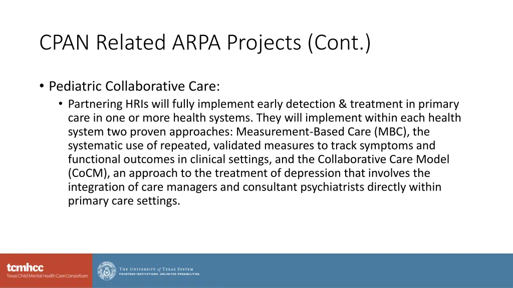 cpan related arpa projects cont