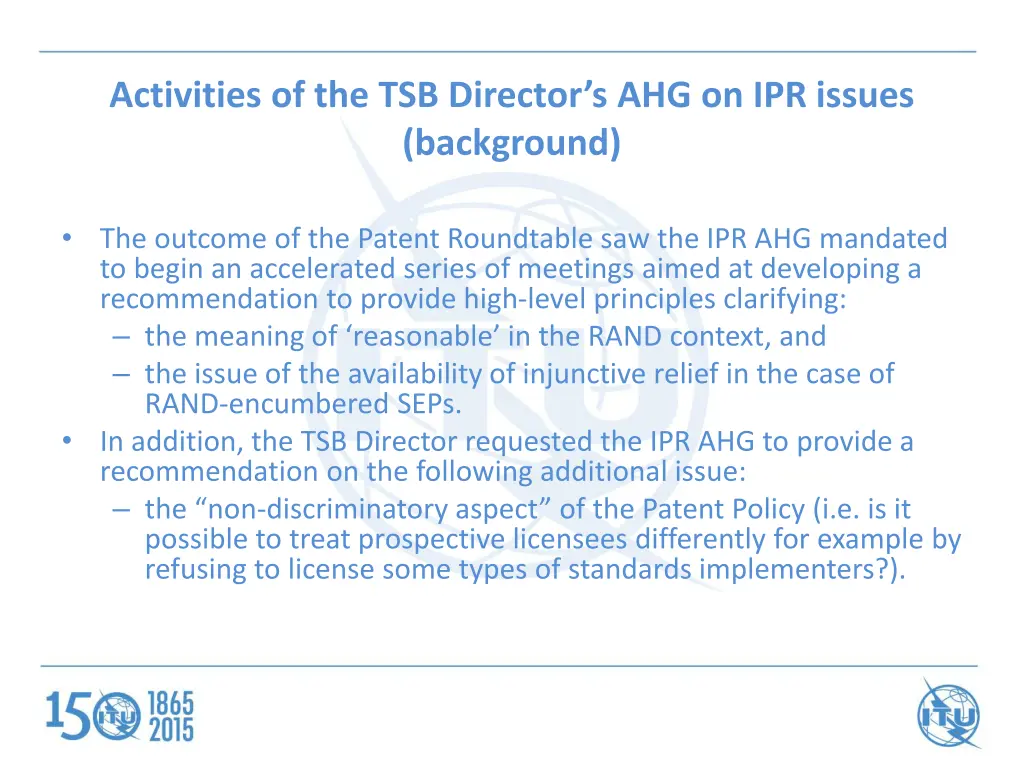 activities of the tsb director 1
