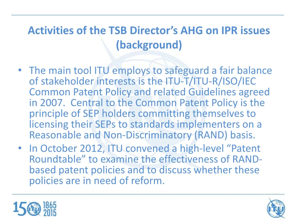 activities of the tsb director