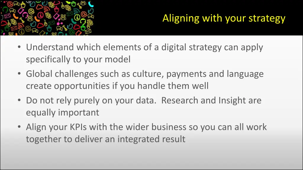 aligning with your strategy