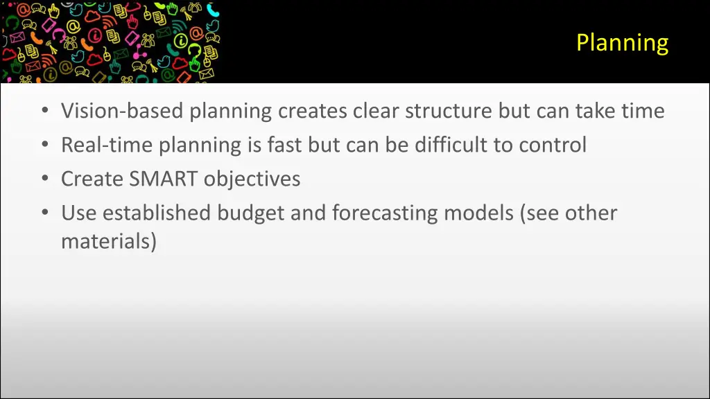 planning