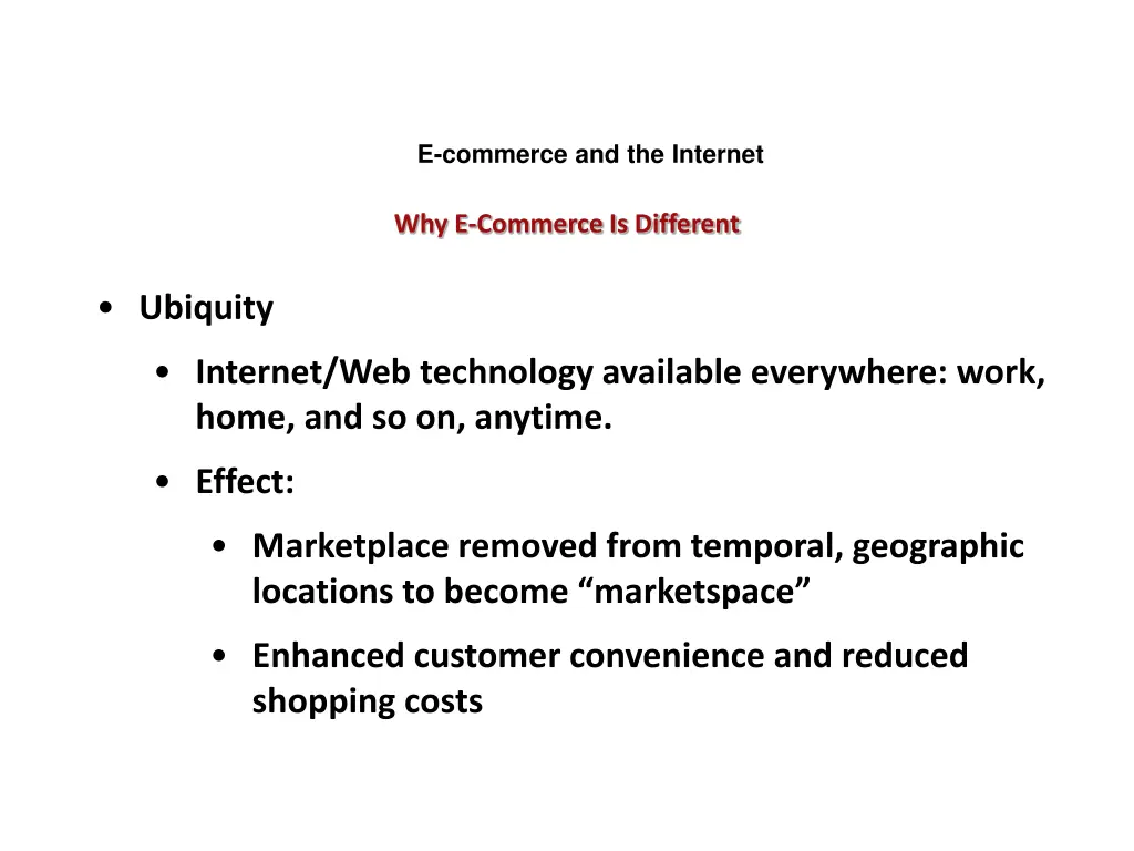 e commerce and the internet 2
