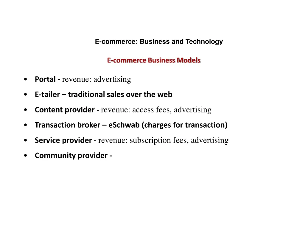 e commerce business and technology 1