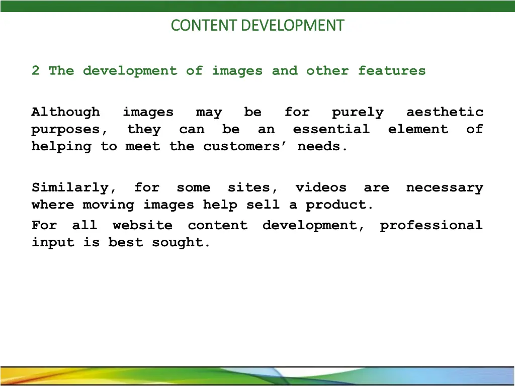 content development content development 1