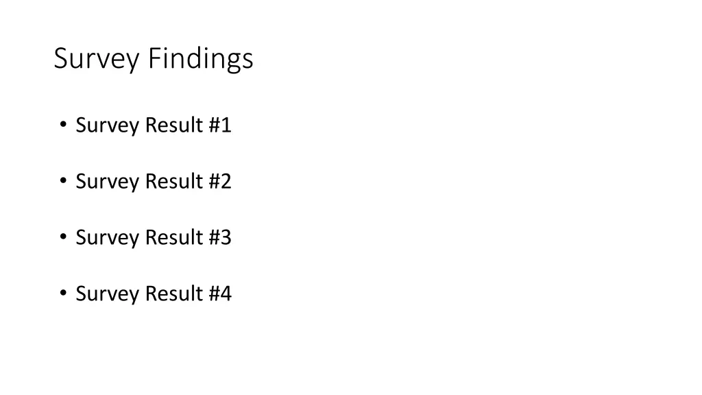 survey findings