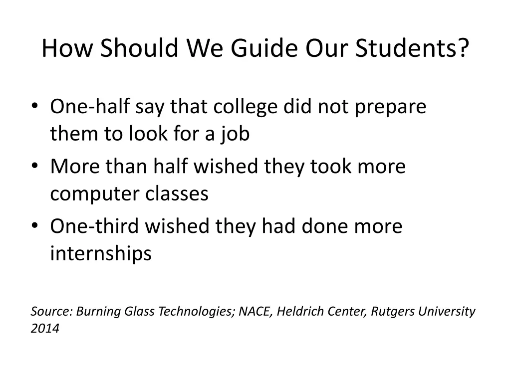 how should we guide our students 1
