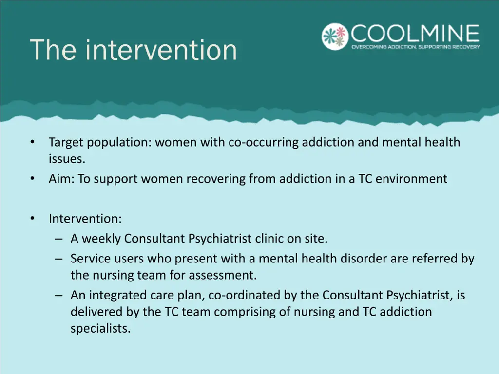 the intervention