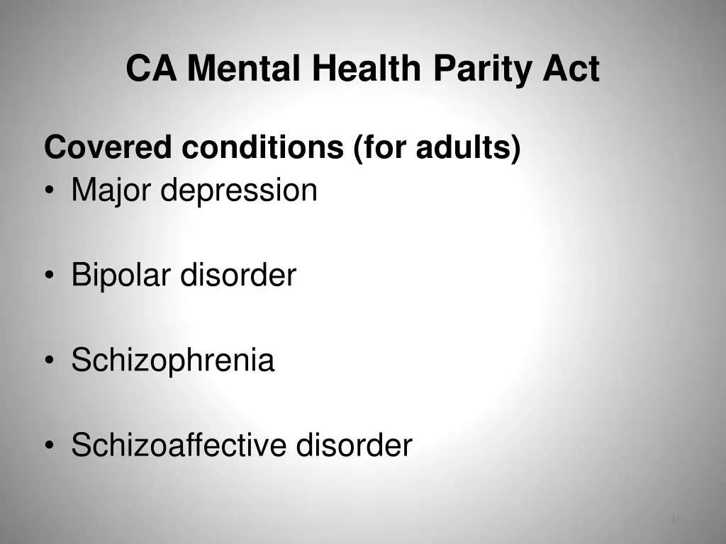 ca mental health parity act 3