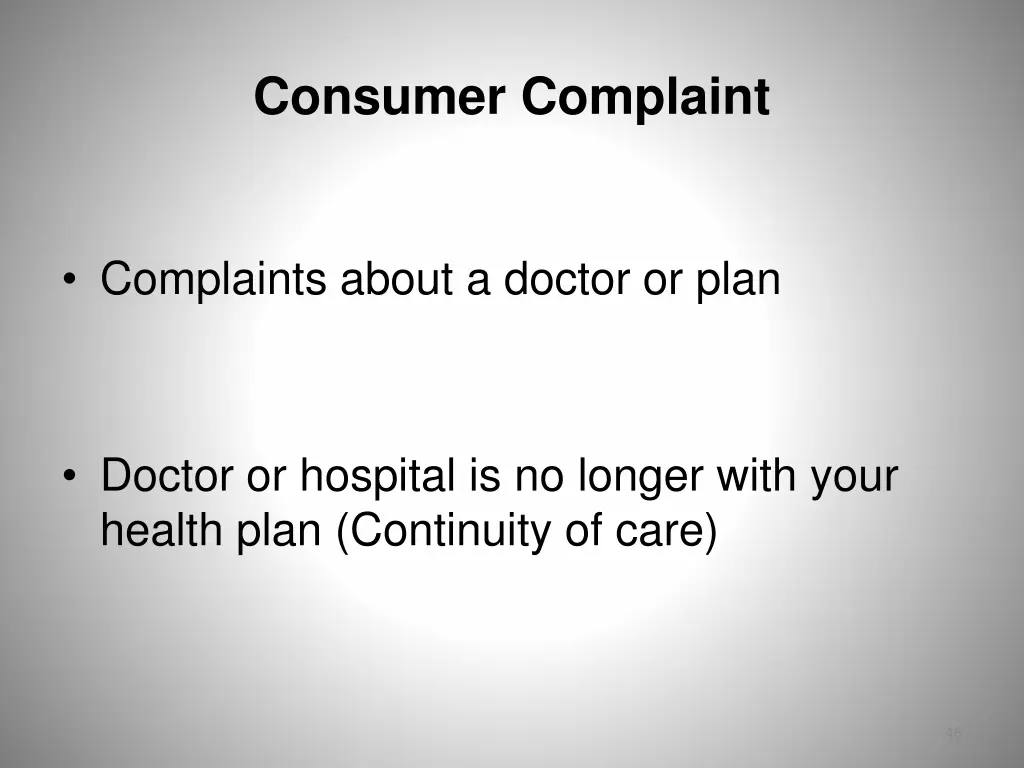 consumer complaint 2