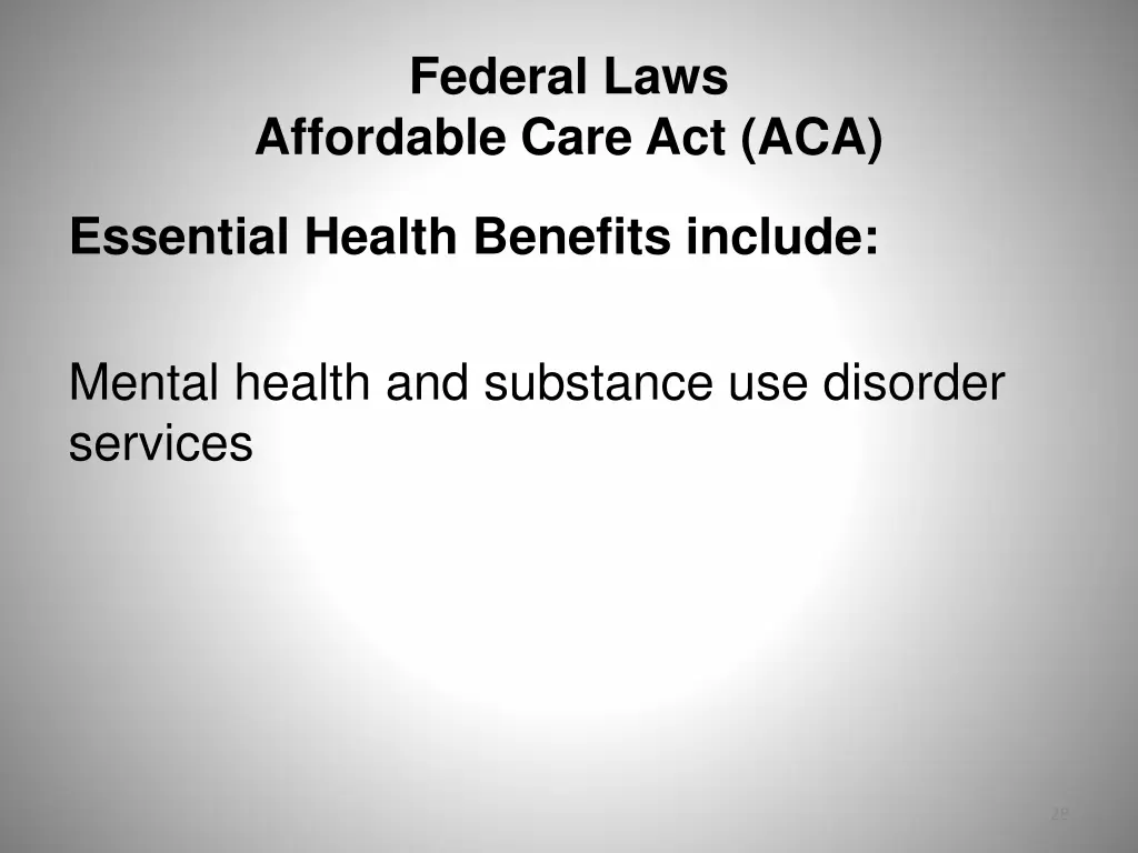federal laws affordable care act aca 1
