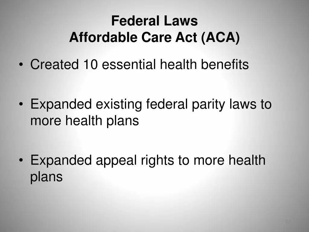 federal laws affordable care act aca