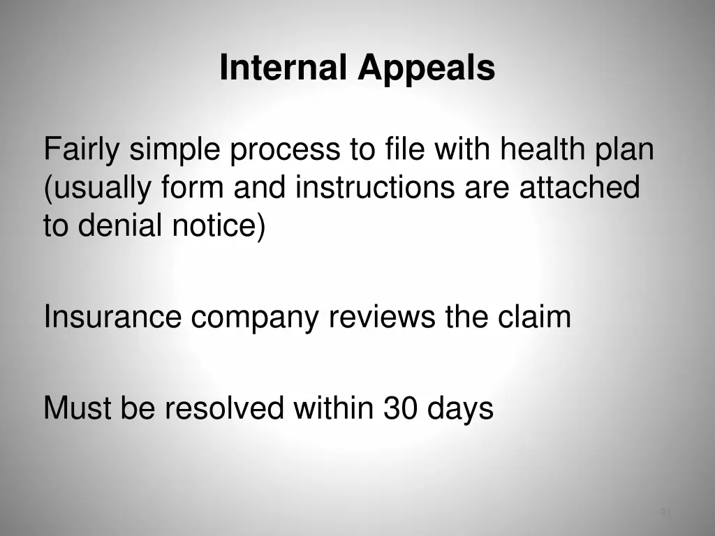 internal appeals 2