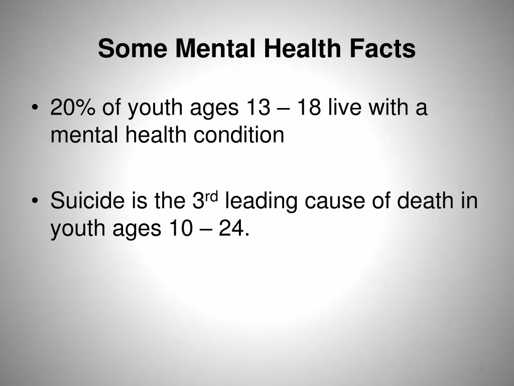 some mental health facts