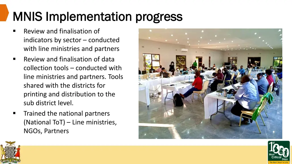 mnis implementation progress mnis implementation