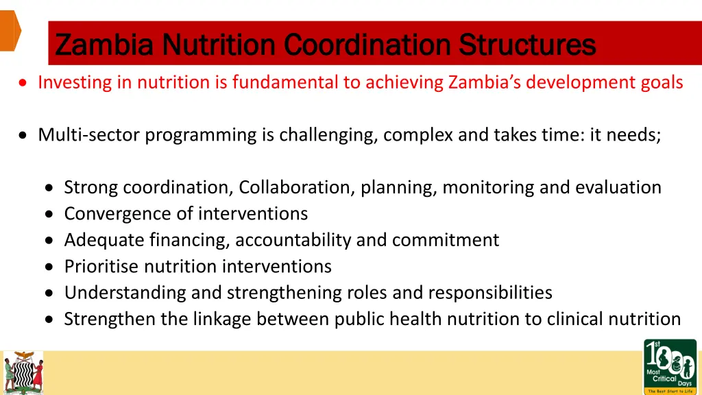 zambia nutrition coordination structures zambia 1