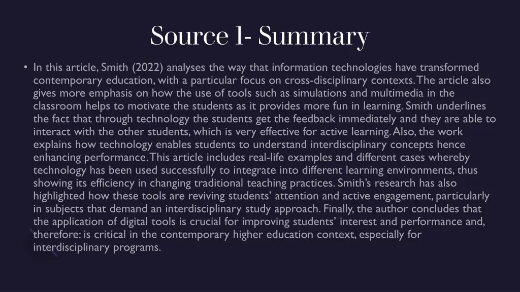 source 1 summary