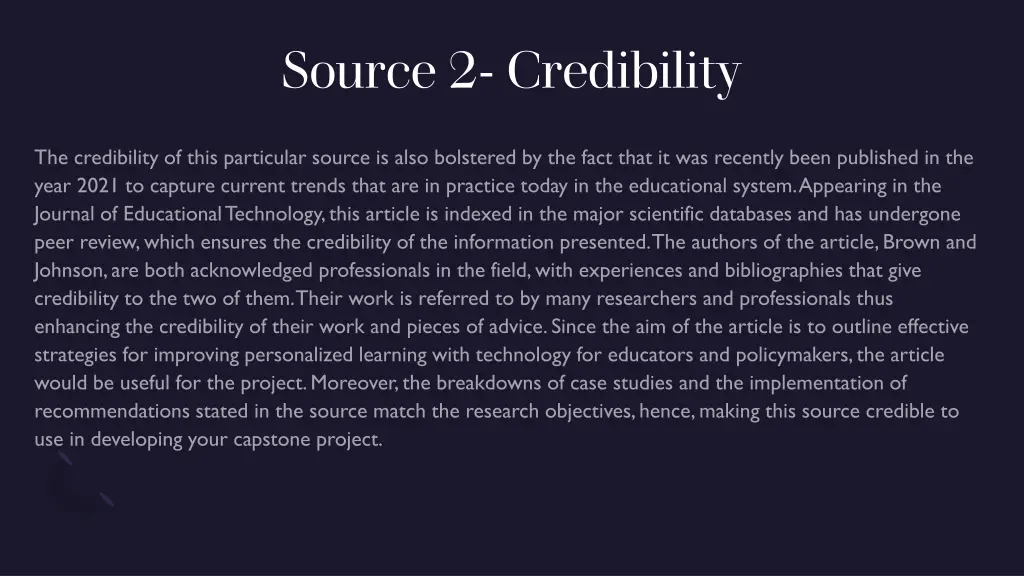 source 2 credibility