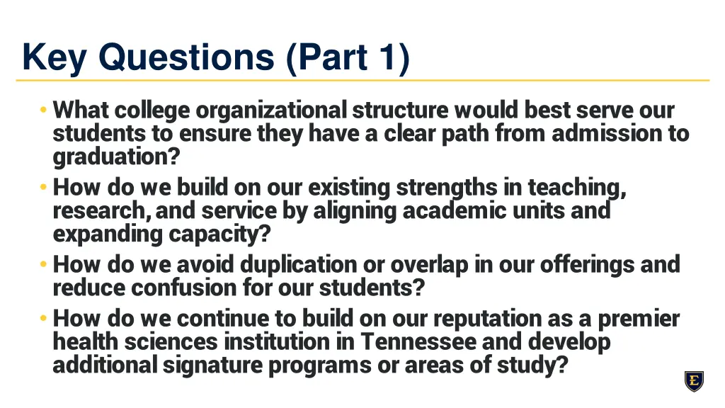 key questions part 1