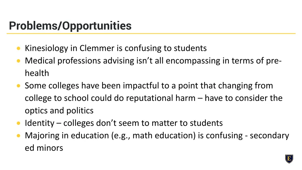 problems opportunities 2