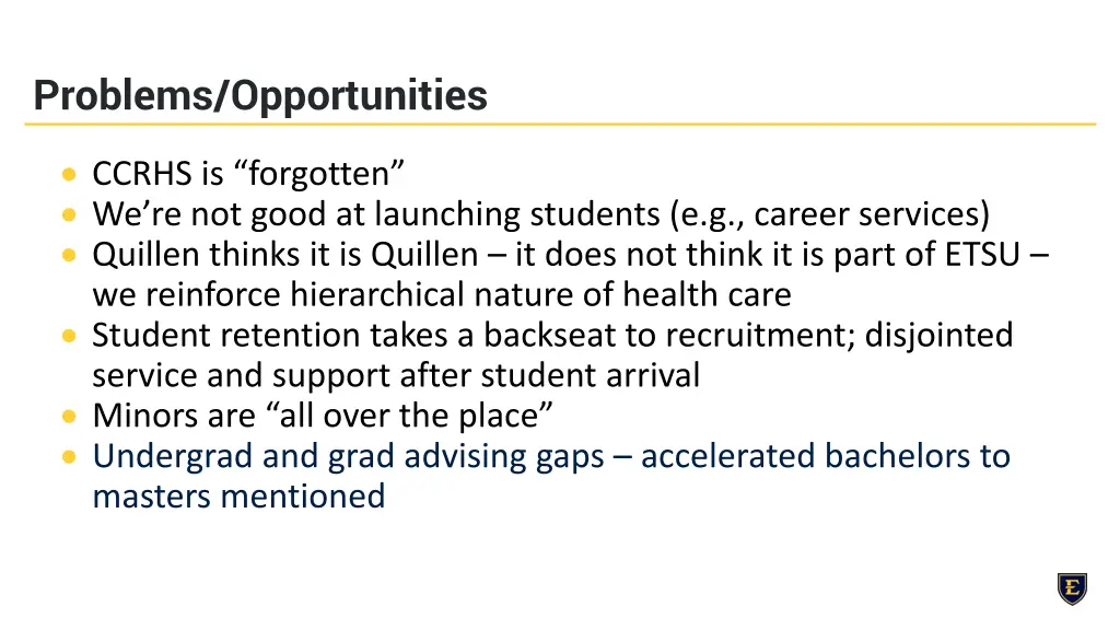 problems opportunities 5