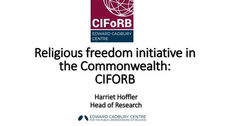 religious freedom initiative in religious freedom