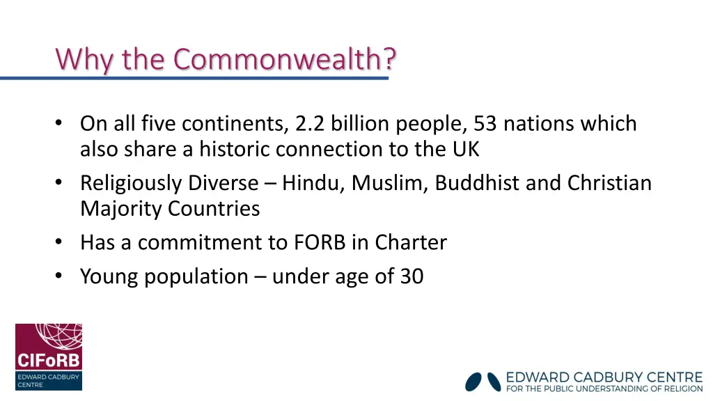 why the commonwealth