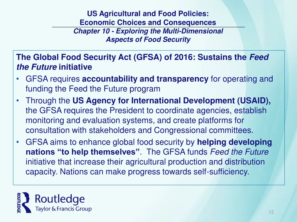 us agricultural and food policies economic 11