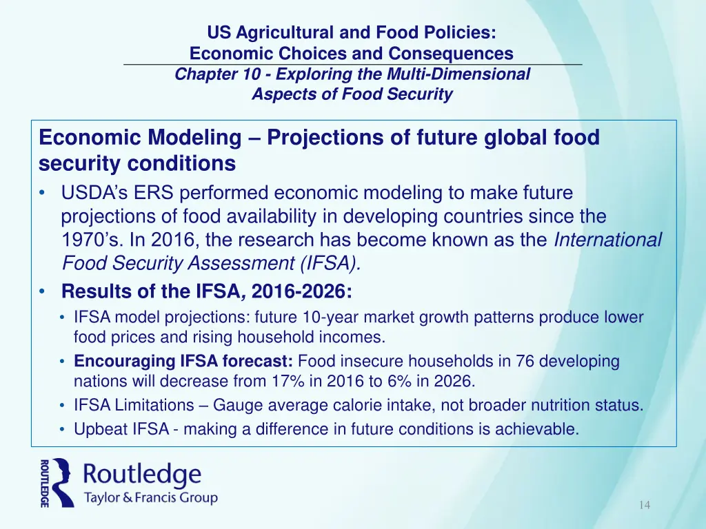 us agricultural and food policies economic 13