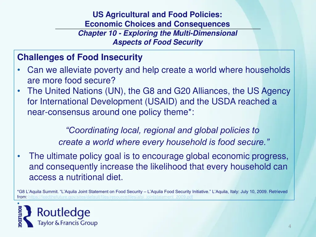 us agricultural and food policies economic 3