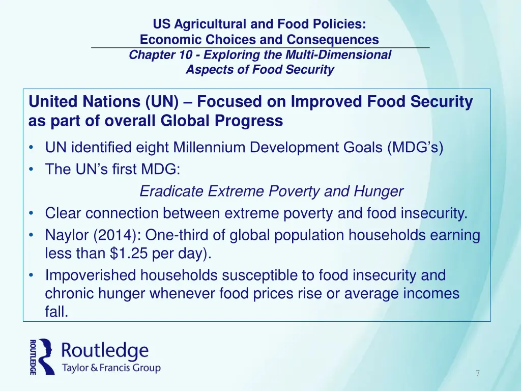 us agricultural and food policies economic 6
