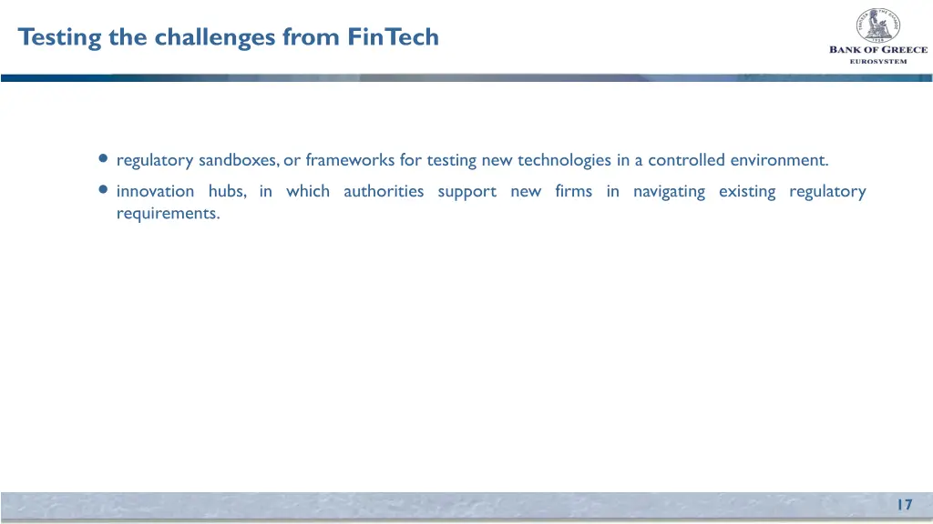 testing the challenges from fintech