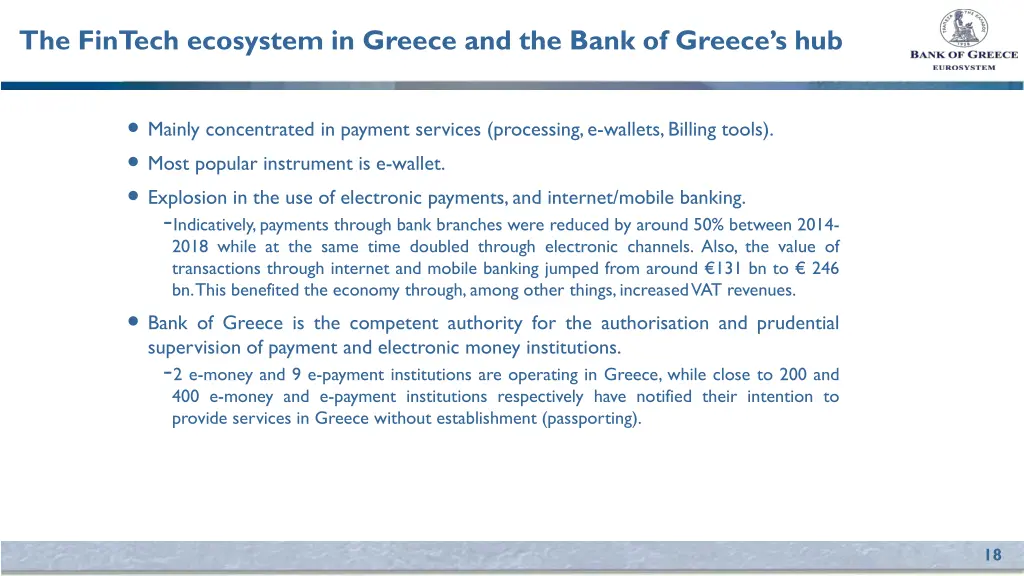 the fintech ecosystem in greece and the bank