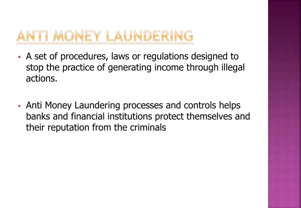 anti money laundering